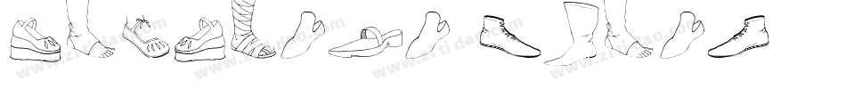 Concrete Shoes字体转换